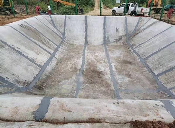 魚塘水泥毯施工案例